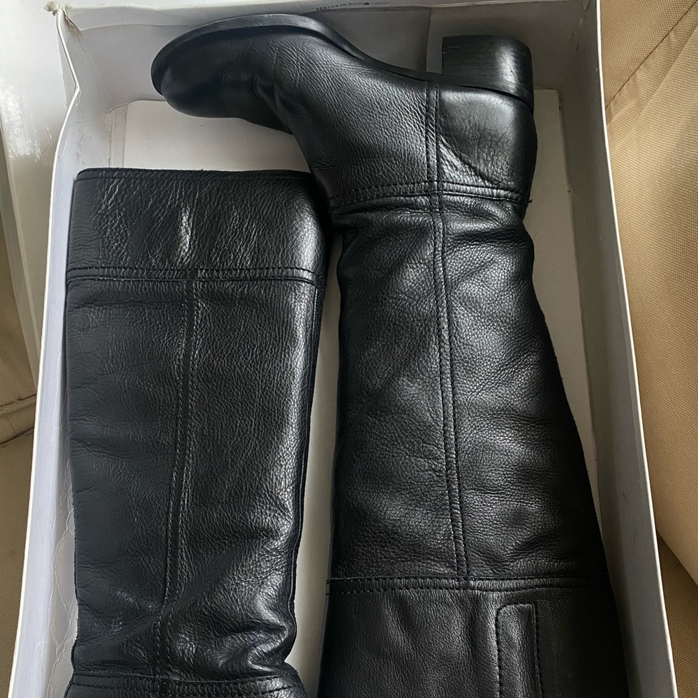 Nine West Black Leather Boots